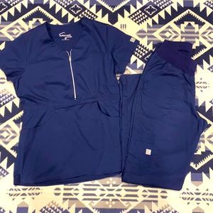 Butter Soft navy scrub set
